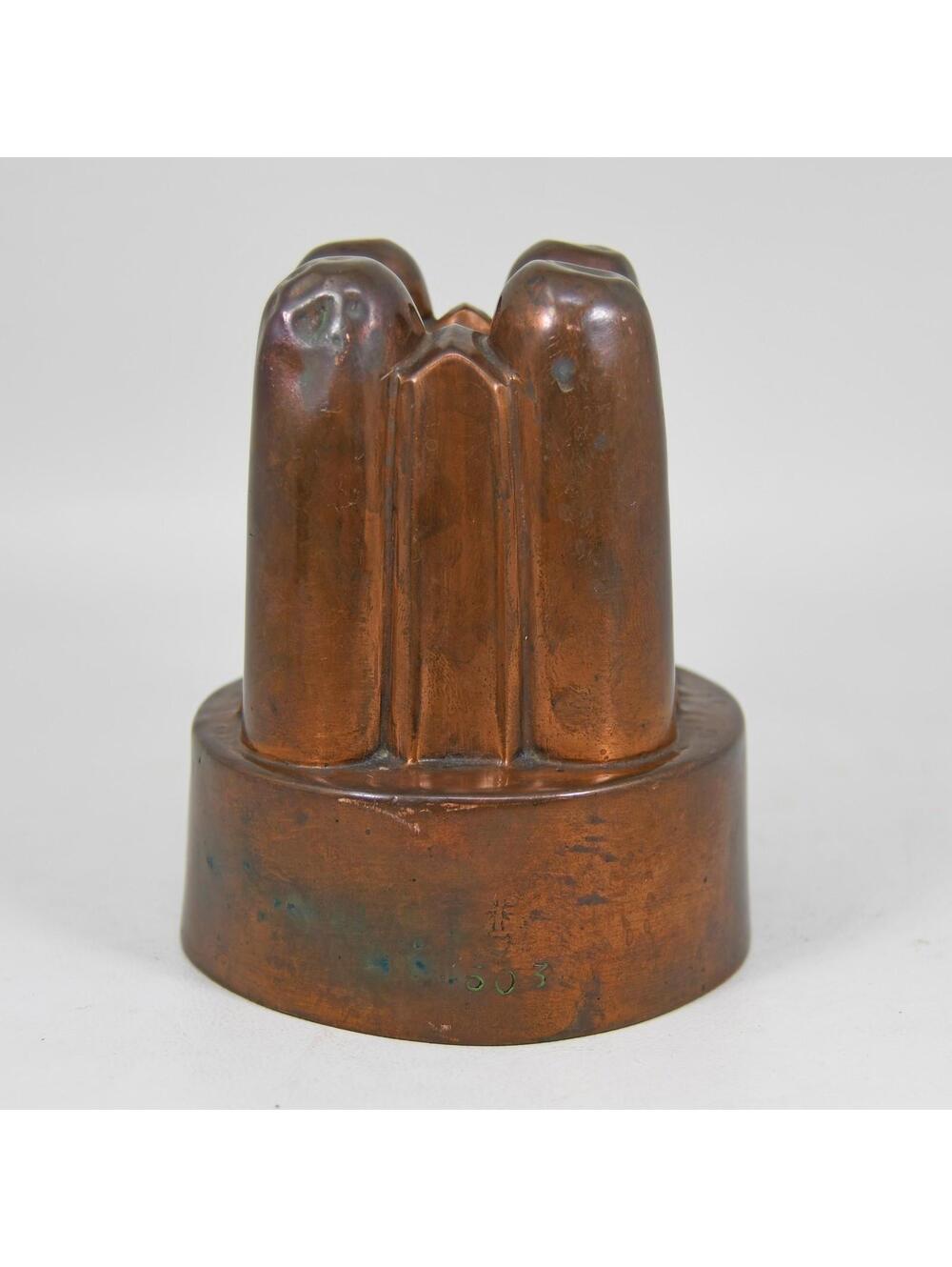 Antique Victorian Benham & Froud Copper Mould Mold #503 Jelly Pudding Cake Aspic